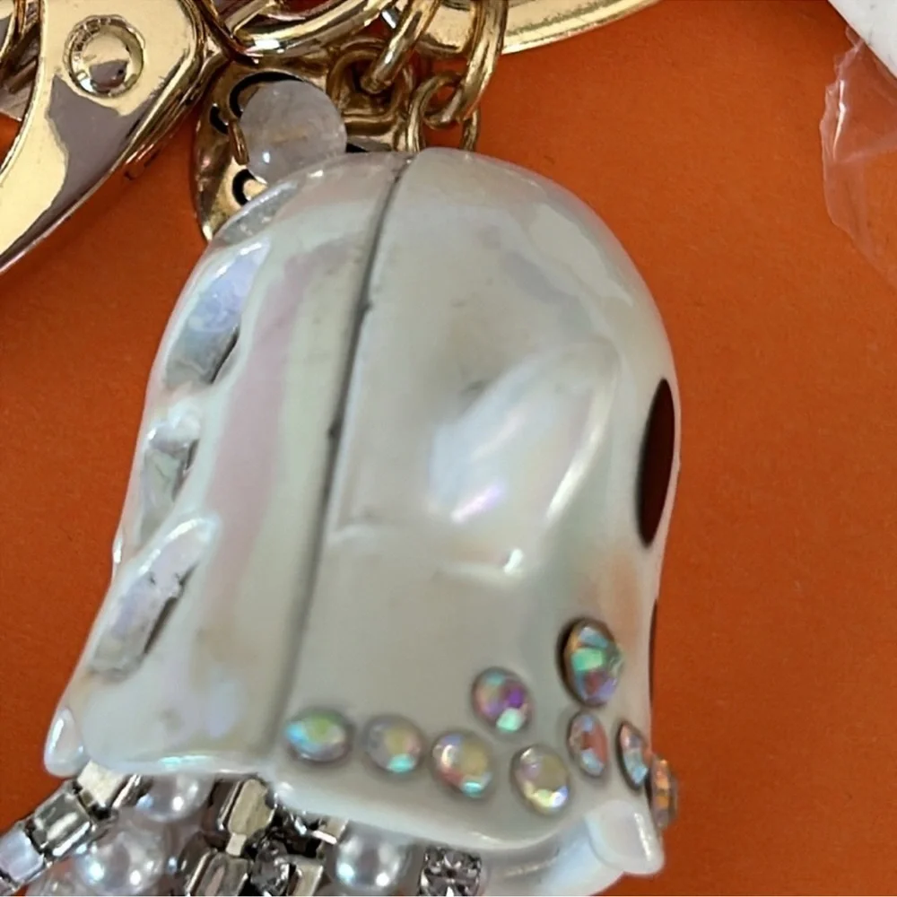 Betsey Johnson cute Halloween Ghost handbag charm key holder